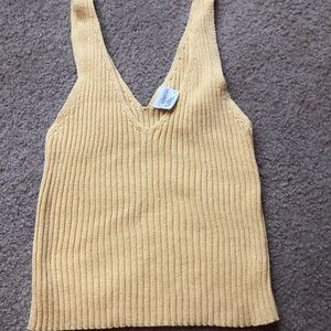 sweater knit crop top